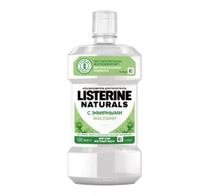 Ополаскиватель для полости рта Listerine Naturals c эфирными маслами 500 мл (3574661657462)