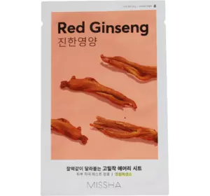 Маска для лица Красный женьшень Missha Airy Fit Red Ginseng 19 г (8809581454774)