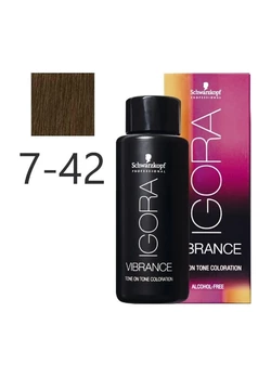 Краска для волос Schwarzkopf Igora Vibrance Raw Essintials 7-42 Средний-блондин бежевый ясень 60 мл (7702045532999)
