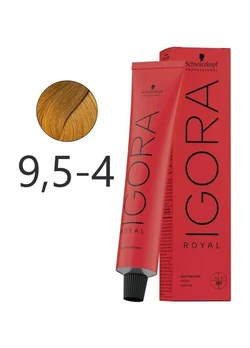 Крем-краска для волос Schwarzkopf Igora Royal 9,5-4 Пастельный блондин бежевый 60 мл (4045787207828)