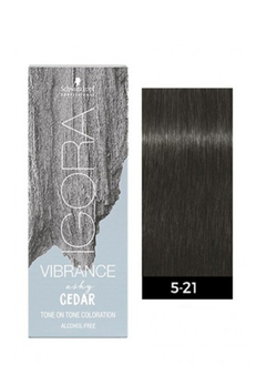 Краска для волос Schwarzkopf Prof. Igora Vibrance Alcohol-Free  5-21 Светлый коричневый пепельный сандре 60 мл (7702045004373)