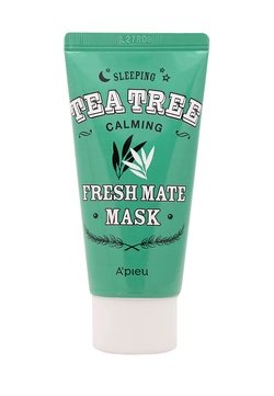 Ночная маска с маслом чайного дерева Apieu Fresh Mate Tea Tree Calming Mask, 50 мл (8806185733380)