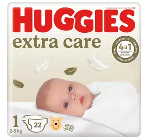 Подгузники Huggies Extra Care 1 (2-5 кг) 22 шт (5029053583235)