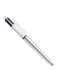 Шариковая ручка BIC 4 Colours Shine Silver 1 мм (3086123310384)