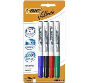 Набор маркеров для досок BIC Velleda 1.4 мм 4 шт (3086120067441)