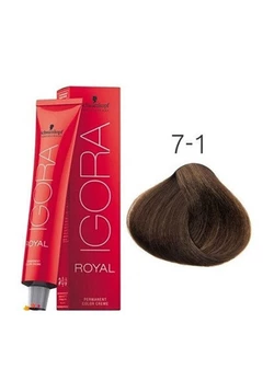 Крем-краска для волос Schwarzkopf Igora Royal 7-1 Средне-Русый Сандре 60 мл (4045787207248)