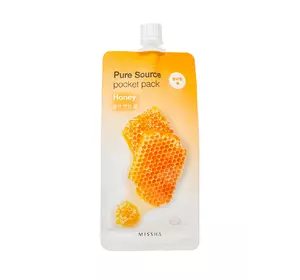 Маска ночная с экстрактом меда Missha Pure Source Pocket Pack Honey 10 мл (8806185781817)