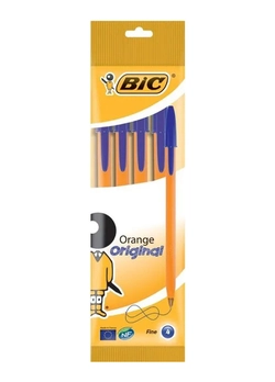 Набор шариковых ручек BIC Orange Синие 4 шт (3086121601217)