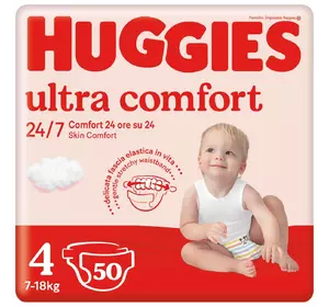 Подгузники Huggies Ultra Comfort Unisex 4 (7-18 kg) Jumbo 50 шт (5029053567587)
