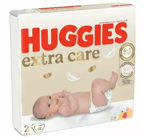 Подгузники Huggies Extra Care  2 Mega 82 шт (3-6 кг) (5029053578088)