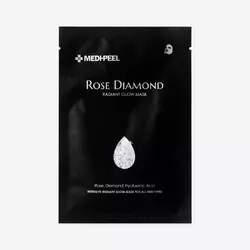 Маска с алмазной пудрой MEDI-PEEL Diamond Rose Radiant Glow Mask для сияния кожи лица 10 шт (8809409345437)