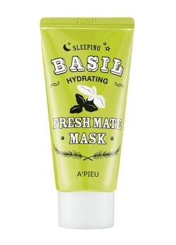 Ночная увлажняющая маска Apieu Fresh Mate Basil Mask с экстрактом базилика , 50 мл (8806185733397)