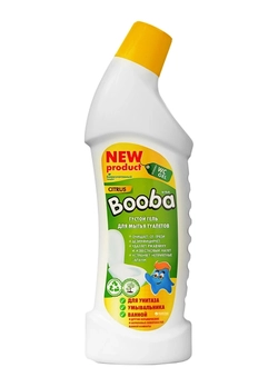Средство жидкое Booba Citrus для мытья унитазов, умывальников и других керамических сосудов в уборных 750мл (4820187580210)