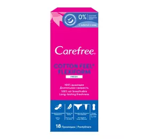 Ежедневные гигиенические прокладки Carefree Flexi Form Fresh 18 шт (3574661565026)