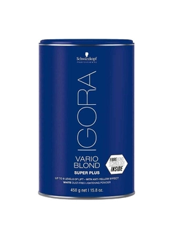 Осветляющий порошок для волос экстрасильный Schwarzkopf Professional Igora Vario Blond super plus 450 г (4045787401318)