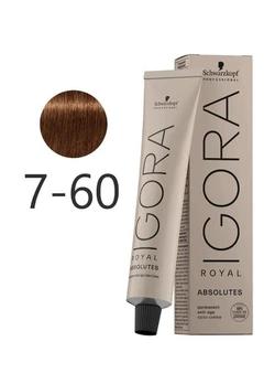 Крем-краска для седых волос Schwarzkopf Professional Igora Royal Absolutes 7-60 средний русый 60 мл (4045787282511)