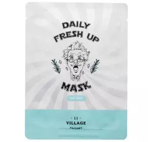Тканевая маска Village 11 Factory Daily Fresh Up Mask Tea Tree с чайным деревом 20 мл (8809587520367)