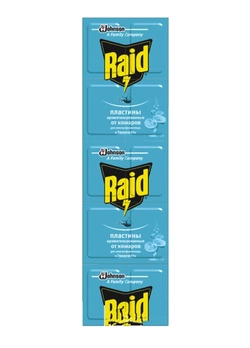 Пластины для фумигатора от комаров Raid Эвкалипт 10 шт (4823002005639)