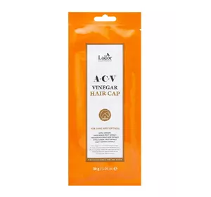 Маска-шапочка для волос La'dor Acv Vinegar Hair Cap  с яблочным уксусом 30 мл (8809273160129)