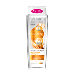 Мицеллярный пептидный шампунь 3в1 Eveline Cosmetics Hair Clinic Shampoo 400 мл (5901761986105)
