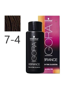 Краска для волос Schwarzkopf igora Vibrance безаммиачная 7-4 Средне-русый бежевый 60 мл (7702045560886)