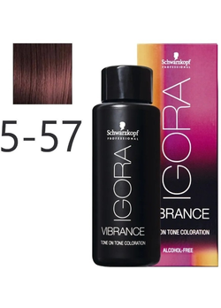 Краска для волос Schwarzkopf Prof. Igora Vibrance Alcohol-Free  5-57 Светло-коричневый золотистый медный 60 мл (7702045561166)
