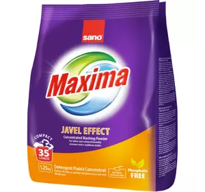 Стиральный порошок sano maxima javel effect 1.25 кг (7290000288109)