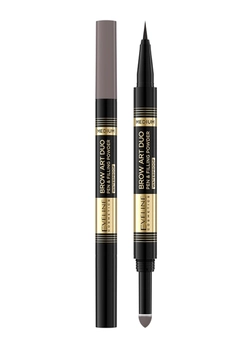 Ультратонкий водостойкий маркер и пудра для бровей Eveline Brow Art Duo 02 Medium 9 г (5903416014355)
