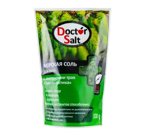 Соль для ванны Doctor Salt с экстрактами трав Профилактика 530 г (4820091145352)