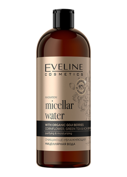 Мицеллярная вода для лица увлажняющая Eveline Cosmetics Organic Gold 500 мл (5903416028826)
