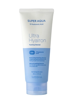 Пенка для умывания Missha Super Aqua Ultra Hyalron Cleansing Foam Гиалуроновая 200 мл (8809643507226)