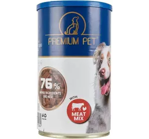 Корм PREMIUM PET для взрослых собак консервированное мясное ассорти 1240г*6шт (2000004002113)