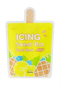 Тканевая маска с экстрактом ананаса Apieu Icing Sweet Bar Sheet Mask Pineapple, 21 г (8809530047750)