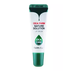 Восстанавливающий бальзам для губ Farmstay Cica Farm Nature Solution Lip Balm с центеллой азиатской 10 г (8809541198762)