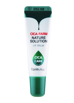 Восстанавливающий бальзам для губ Farmstay Cica Farm Nature Solution Lip Balm с центеллой азиатской 10 г (8809541198762)