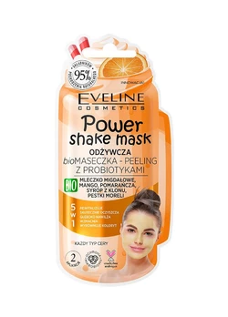 Питательная био маска-пилинг с пробиотиками Eveline POWER SHAKE MASK 10 мл (5903416025016)