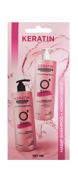 Набор O'Shy Keratin Professional (шампунь 15 мл + кондиционер 15 мл) (4820195509579)