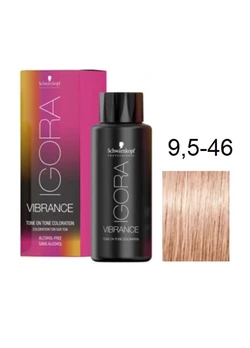 Краска для волос Schwarzkopf igora Vibrance безаммиачная 9,5-46 Светлый Блонд Пастель бежевый шоколадный 60 мл (7702045561845)