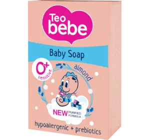 Мыло детское Teo Bebe Sensitive Almond Oil & vitamin E 75г (3800024045257)