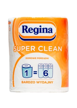 Бумажные полотенца regina 50.6 м 220 отрывов 2 слоя 1 рулон (8004260234030)