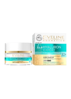 Ультра-Увлажняющий крем-эликсир для лица eveline cosmetics bio hyaluron expert 30+ (50 мл) (5903416007135)