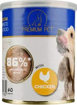 Паштет PREMIUM PET для взрослых собак с курицей 360 г*8 шт. (2000000112253)