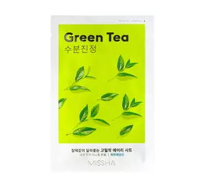 Маска для лица с экстрактом зеленого чая Missha Airy Fit Green Tea 19 г (8809581454729)