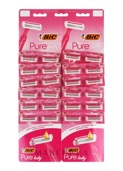 Набор бритв BIC Pure 3 Lady Pink без сменных картриджей  24 шт (3086123395145)