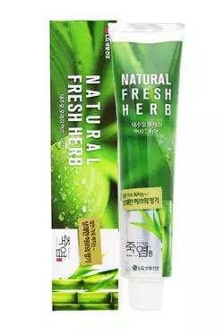 Зубной пасты LG Household Health Perioe Bamboo Salt Natural Fresh Herb, упаковка- 160 г х 3 шт (8801051069372)