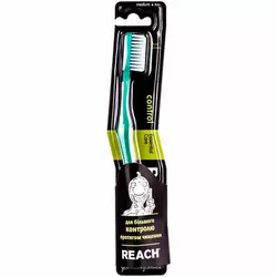 Зубная щетка REACH Полный контроль Средняя 1 шт (8801051127218)