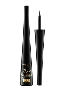 Водостойкая подводка для глаз eveline cosmetics liquid precision eyeliner черная матовая (4ml) (5901761910797)