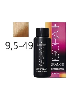 Краска для волос Schwarzkopf igora Vibrance безаммиачная 9,5-49 Светлый блондин пастельный перламутровый 60 мл (7702045561081)