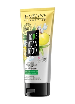 Глубоко-Очищающая пенка для умывания eveline love vegan food (150 мл) (5903416009276)