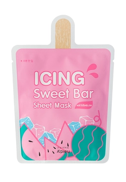 Тканевая маска с экстрактом арбуза Apieu Icing Sweet Bar Sheet Mask Watermelon, 21 г (8809530047712)